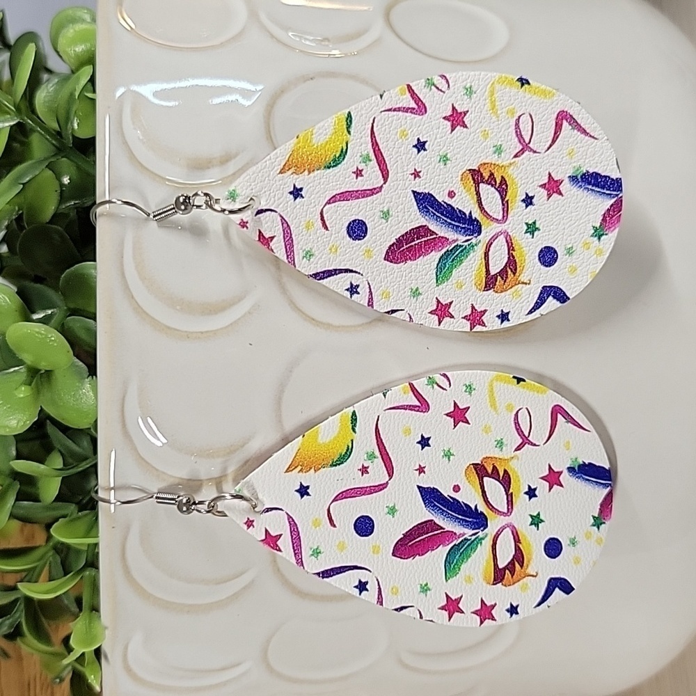 MARDI GRAS CARNIVALE Drop Earrings